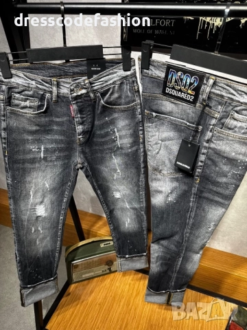 Мъжки черни дънки Dsquared 