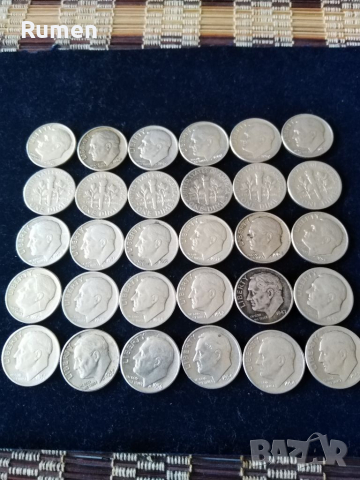 10 цента САЩ, снимка 2 - Нумизматика и бонистика - 36358456