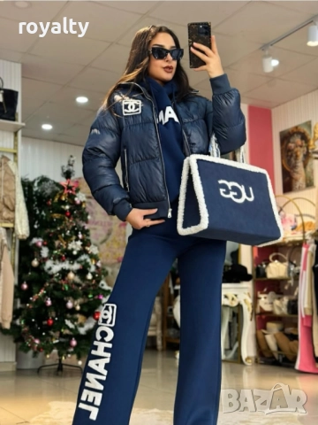 Ch🅰️nel Син Дамски Комплект Три Части 