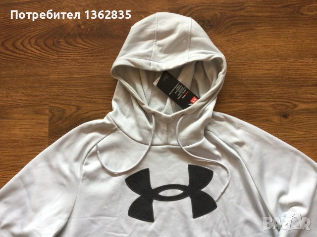 НОВ оригинален сив суичър фланела UNDER ARMOUR размер L от САЩ, снимка 7 - Суичъри - 51892919
