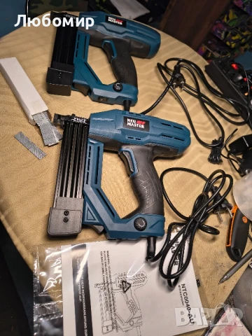 Електрически пистолет за пирони/телбод NEU MASTER, NTC0040-AU

, снимка 4 - Други инструменти - 50658534