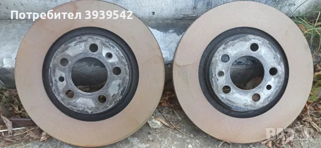 Предни Дискове АТЕ 5х100 и накладки Ате, снимка 2 - Части - 47823698