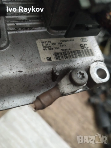 Компютър Opel Corsa C 1.0i 2002г. 0261207960 55350551, снимка 5 - Части - 53670493