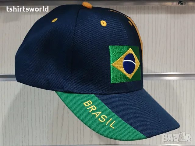 Нова футболна шапка с козирка Бразилия, снимка 2 - Шапки - 47494696