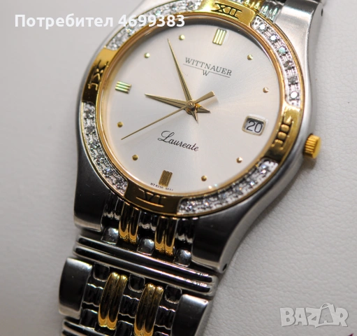Швейцарски дамски часовник с диаманти - Wittnauer Laureate, снимка 2 - Дамски - 53031051