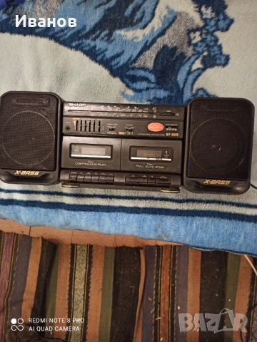 Ретро радиокасетофон шарп модел wfА500