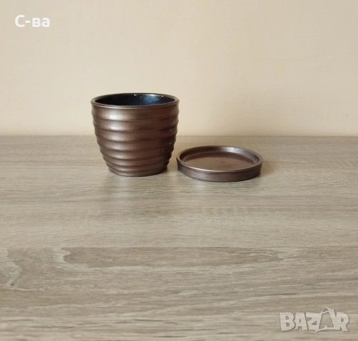 Кашпа керамична , снимка 5 - Саксии и кашпи - 53809884