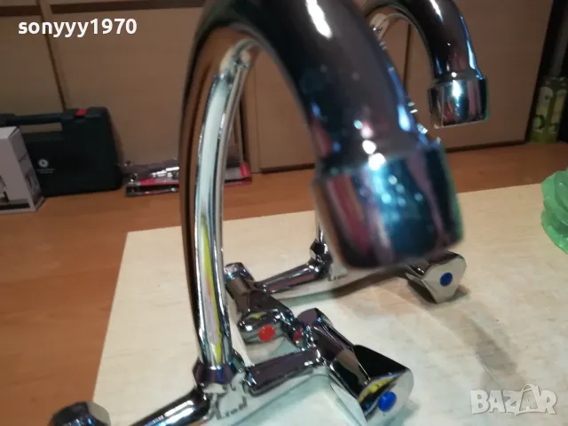 СМЕСИТЕЛ ЗА СТЕНА-ЧЕШМА С ДВЕ ВРЪТКИ 2111241021, снимка 8 - Смесители - 48048157