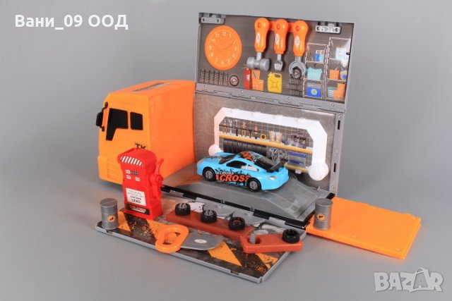 Камион-мобилен автосервиз с 36 части, снимка 5 - Коли, камиони, мотори, писти - 36006838