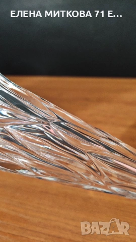 Кристална ваза и свещник 2 в 1, снимка 9 - Вази - 53774117