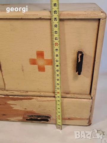 ретро дървена аптечка  26/5, снимка 6 - Антикварни и старинни предмети - 50850111