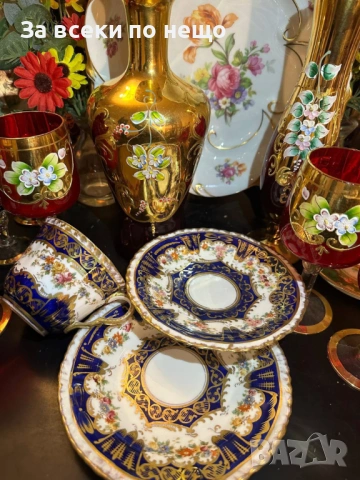 Edwardian Crown Staffordshire England  Circa 1907 - великолепен, и уникално красив Код P1888, снимка 15 - Декорация за дома - 53332078