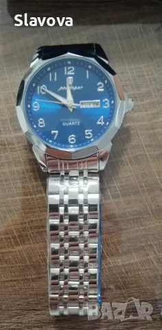 Мъжки , Нов, Водоустойчив, Кварцов часовник POEDAGAR ., снимка 2 - Мъжки - 48613338