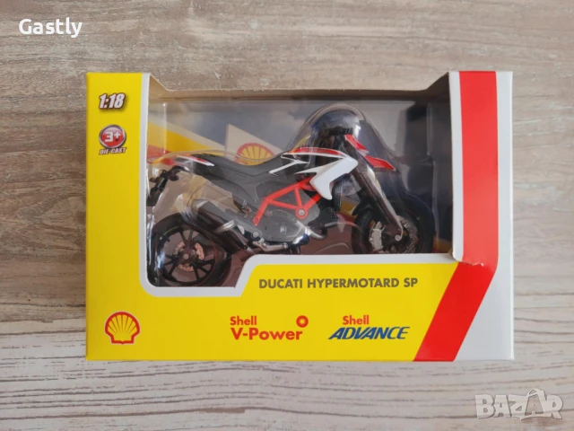 Мотори - Shell (Ducati 1:18), снимка 4 - Коли, камиони, мотори, писти - 51137815