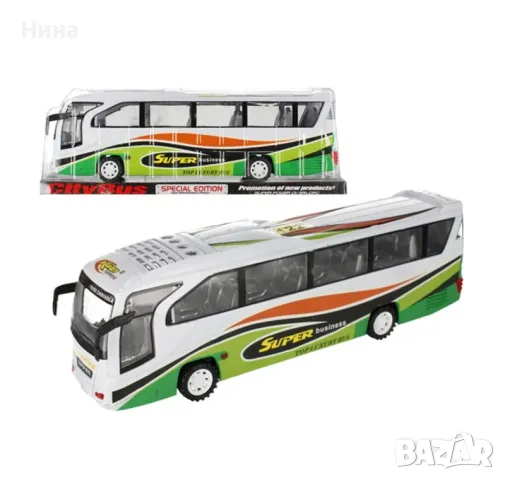 Фрикционен автобус 🚍със звук и светлина 