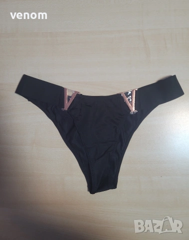 Лъскави дамски прашки тип танга с метални детайли, снимка 6 - Бельо - 53096032