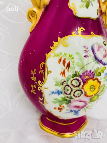 антикварна порцеланова ваза , снимка 5 - Вази - 48716974
