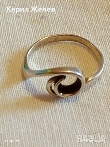 Сребърен спираловиден пръстен РЕТРО АРТ БИЖУ майсторска изработка 52464, снимка 6 - Пръстени - 52847585