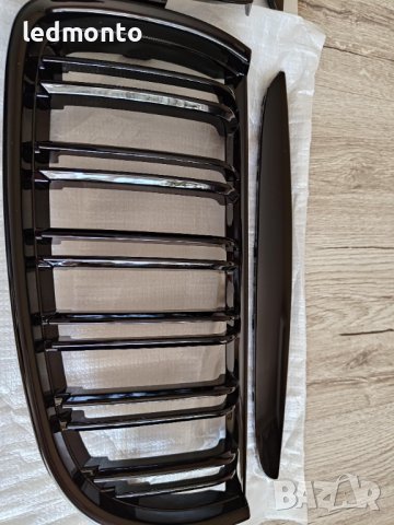 Двойни Черни Бъбреци за BMW E90 бъбреци Е90 Е91 bmw e90, снимка 3 - Части - 42141510