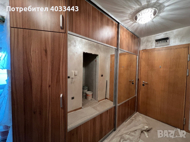 Голям дървен гардероб - 296х252, снимка 1 - Гардероби - 44807716