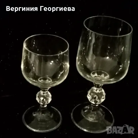 Кристален сервиз за вино и ракия по 6 броя , снимка 3 - Сервизи - 49593348