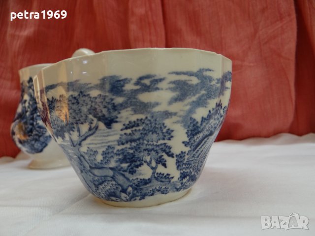 Порцелан на The Hunter by Myott в синьо, снимка 12 - Антикварни и старинни предмети - 41739296