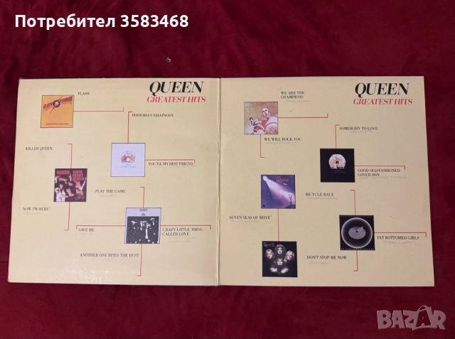 Плоча Queen - Greatest Hits (двойна), снимка 3 - Грамофонни плочи - 52804215