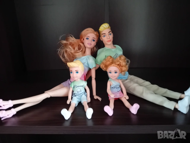 Комплект от 4 кукли / семейство/. Нови., снимка 6 - Кукли - 53122477