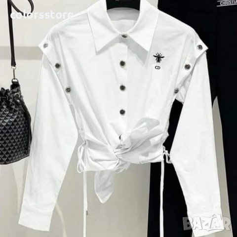 Луксозна бяла риза Cristian Dior  код Br376