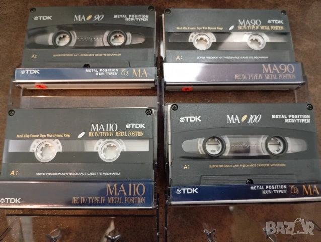 TDK MA 90 TDK MA 100 TDK MA 110 Метални аудио касети