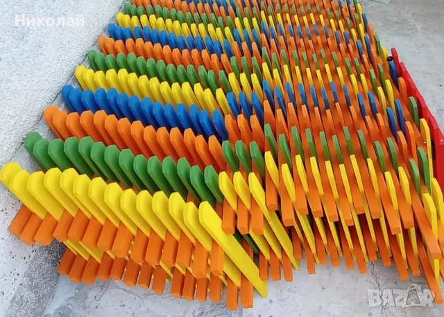 Декоративна дървена ограда с врата за двор градина заведение детска площадка детски кът оградни пана, снимка 2 - Огради и мрежи - 50462496