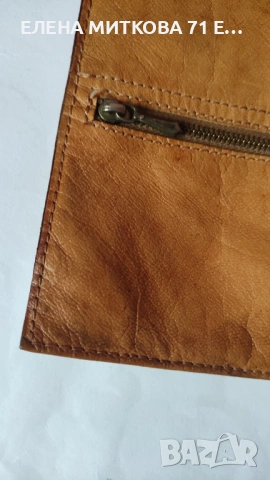 Малка чантичка/калъф/портмоне за носене на врата от естествена кожа, снимка 5 - Чанти - 53738592