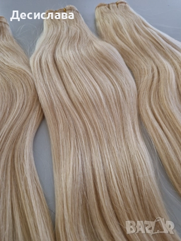 Естествена, гъста, руса коса с плътен косъм и плътни крайща., снимка 7 - Аксесоари за коса - 51482914