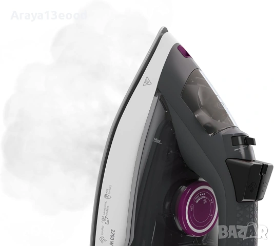 Grundig SI 4850 Парна ютия 2200W с керамична плоча, вертикална пара, автоматично изключване, снимка 2 - Ютии - 53859053