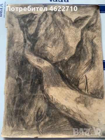 картина планински пейзаж, снимка 2 - Картини - 52458384