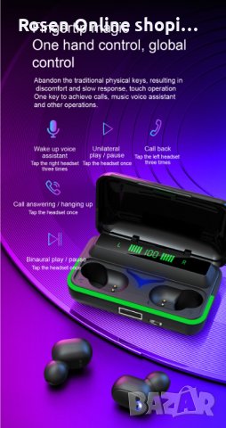 Безжични слушалки E10 МiPods V5.3 с LED дисплей и изискан дизайн ,Промо цена!, снимка 15 - Слушалки, hands-free - 41036727