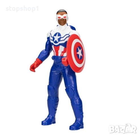 Фигурка на Капитан Америка от серията Marvel Mighty Hero (9") с аксесоар щит, снимка 2 - Кукли - 50738643