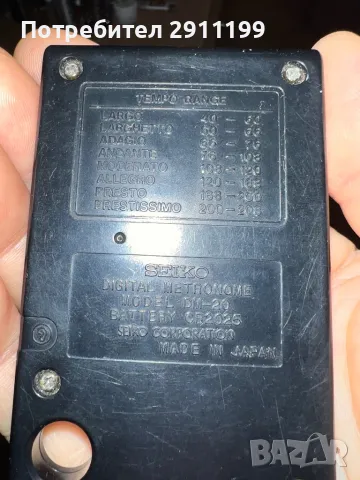 Дигитален метроном Seiko, снимка 3 - Друга електроника - 49032042