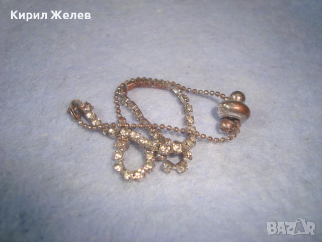 СКЪПОЦЕННА КРИСТАЛНА СРЕБРИСТА АРТ ФИНА ГРИВНА 26288, снимка 5 - Гривни - 36224419