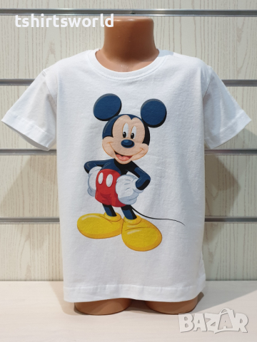 Нова детска тениска с дигитален печат Мики Маус, снимка 6 - Детски тениски и потници - 36350258