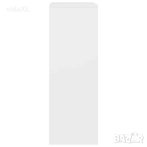 vidaXL Бюфет с 6 чекмеджета, бял, 50x34x96 см, инженерно дърво, снимка 5 - Бюфети - 56147770