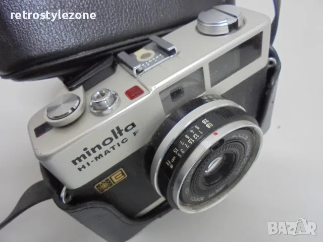№ 8746 Стар фотоапарат MINOLTA HI-MATIC F  , снимка 3 - Други ценни предмети - 55806822