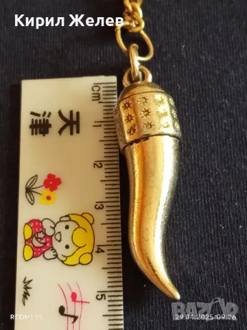 Красив ключодържател амулет рог метален стилен дизайн 37397, снимка 4 - Други - 50077278