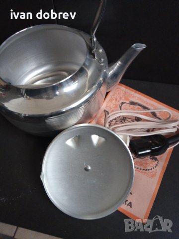 Стар електрически чайник, самовар-нов, снимка 5 - Антикварни и старинни предмети - 39898210