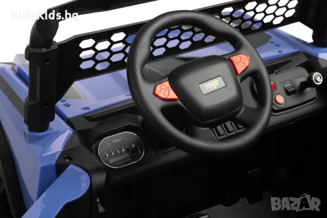 Офроуд акумулаторен автомобил BLAZE, Син– 4x4, до 35кг., с дистанционно и LED, снимка 10 - Детски велосипеди, триколки и коли - 49976055
