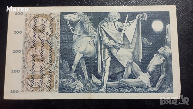 100 франка Швейцария , снимка 2 - Нумизматика и бонистика - 53668976