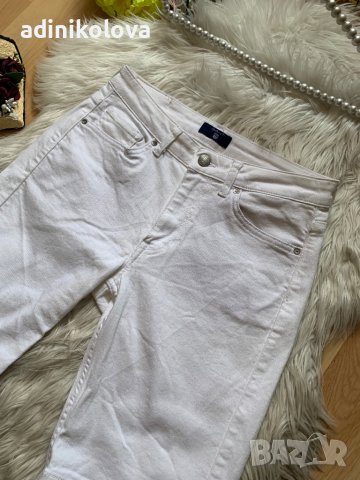 Къси бели дънки Gant, снимка 2 - Къси панталони и бермуди - 41570138