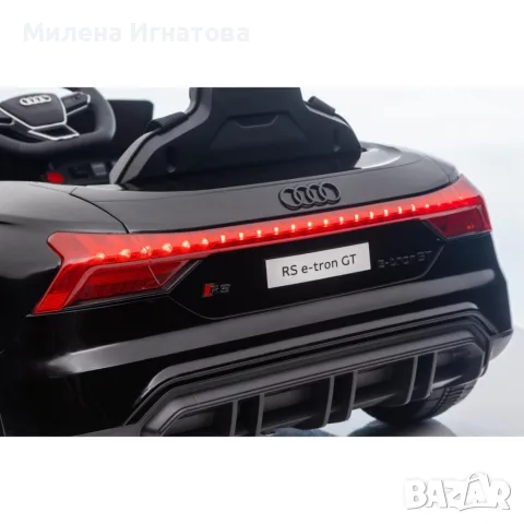 Акумулаторен джип Audi RS E-Tron GT 4X4 Licensed с меки гуми и кожена седалка 12V, снимка 8 - Детски велосипеди, триколки и коли - 55955860
