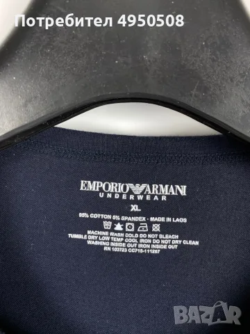 Мъжка спортна тениска с къс ръкав Emporio Armani, размер XL, снимка 3 - Тениски - 56132624