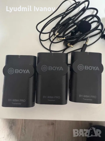 Безжичен микрофон с брошка Boya BY-WM4 Pro k2